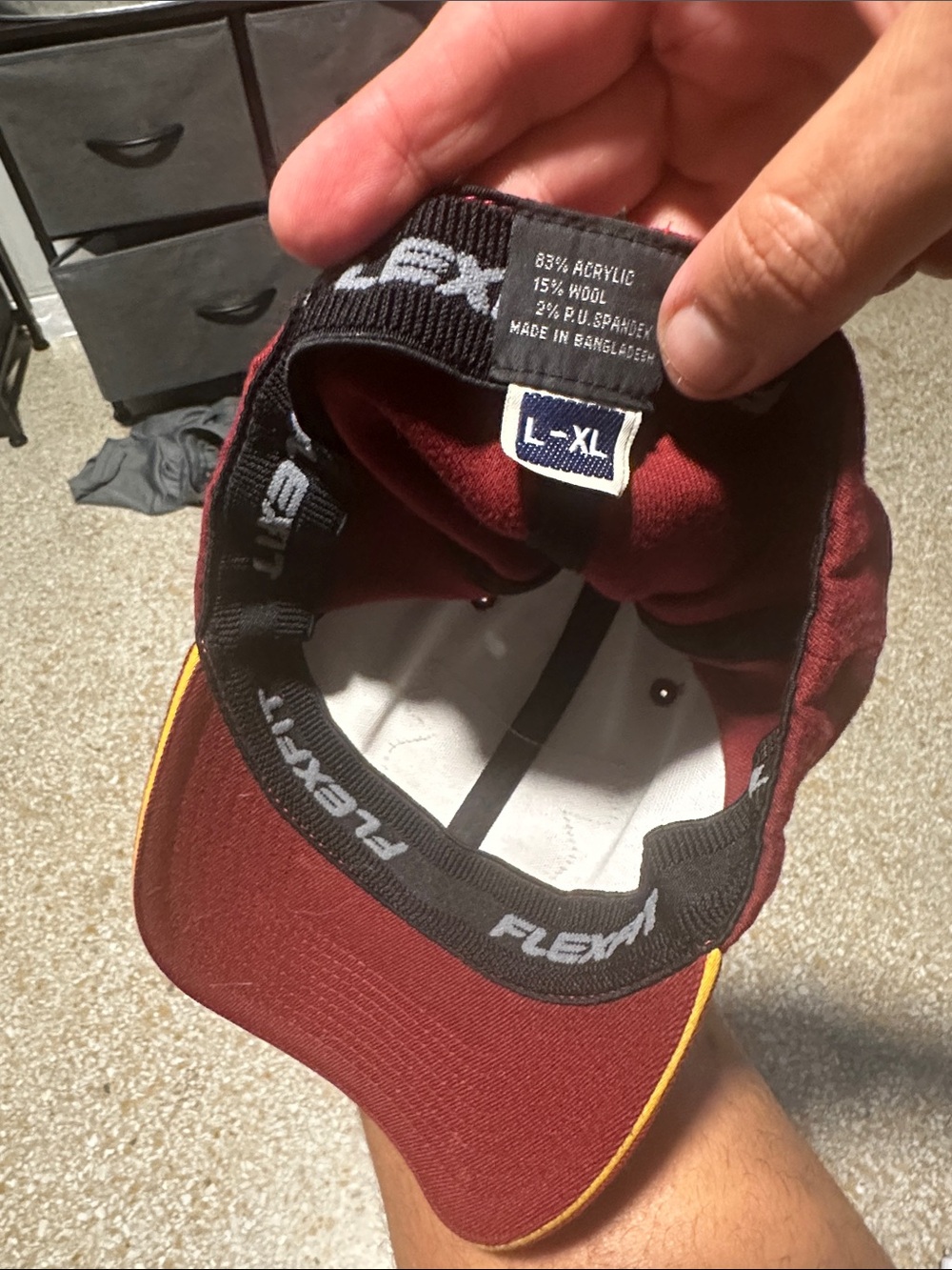Nasty Pig Maroon Hat with Yellow Logo - Picture 2 of 2
